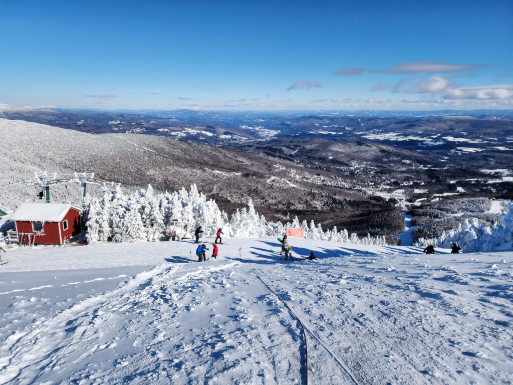 Skiing at Sugarbush Resort in Warren, Vermont.